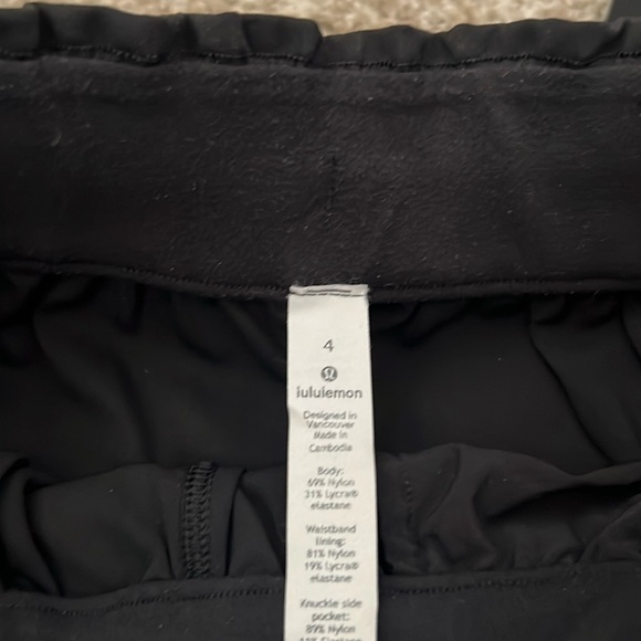 Lululemon Stretch High-Rise Pant 7/8 Length Black - Picture 7 of 10